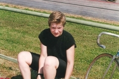 Auf der Radrennbahn 1995